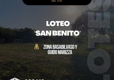 VENTA - LOTEO SAN BENITO - ZONA SAN BENITO