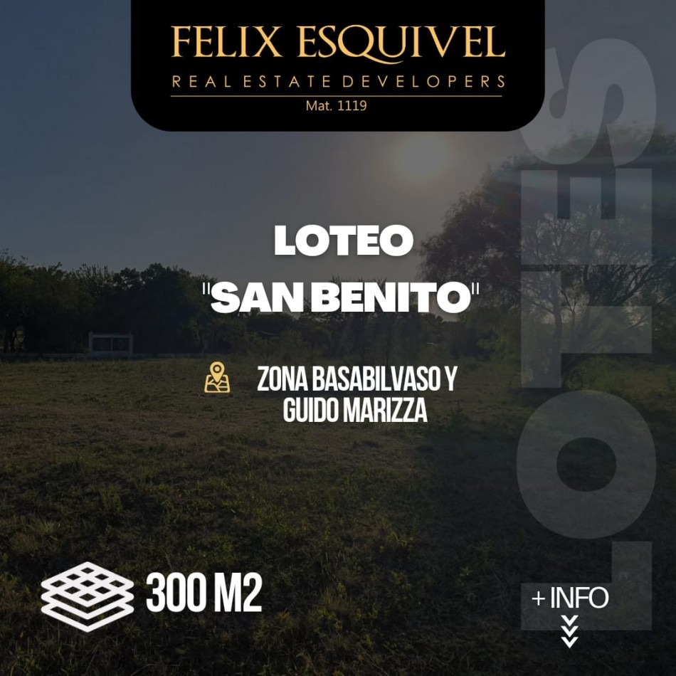 VENTA - LOTEO SAN BENITO - ZONA SAN BENITO