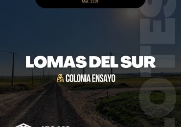 LOTEO LOMAS DEL SUR EN COLONIA ENSAYO