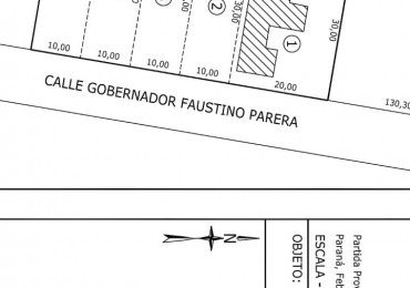 VENTA - TERRENOS  - GOBERNADOR PARERA 