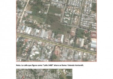 VENTA - IMPORTANTE  TERRENO - ZONA CELIA TORRA & FRANCIA